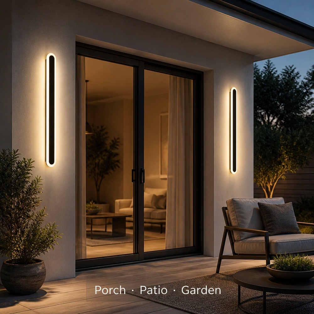 Modern LED Outdoor Wall Lamp IP65 Waterproof for Villa Garden Porch Courtyard Exterior Wall Mounted Home Lighting Fixture Decor