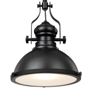 Indoor Vintage Classical Antique Wrought Black Metal Pendant Lamp