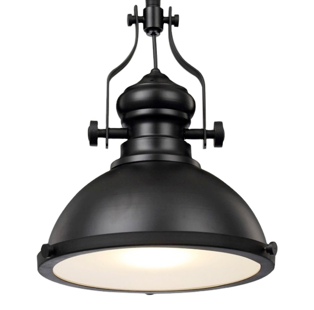 Indoor Vintage Classical Antique Wrought Black Metal Pendant Lamp