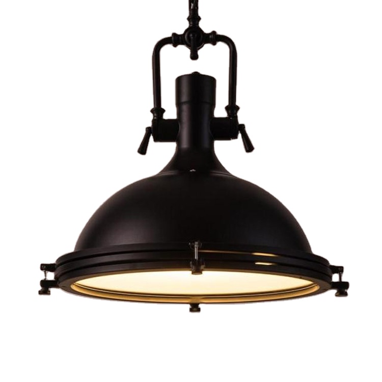 Loft Industrial Robers Black Gold Silver Metal Pendant Light
