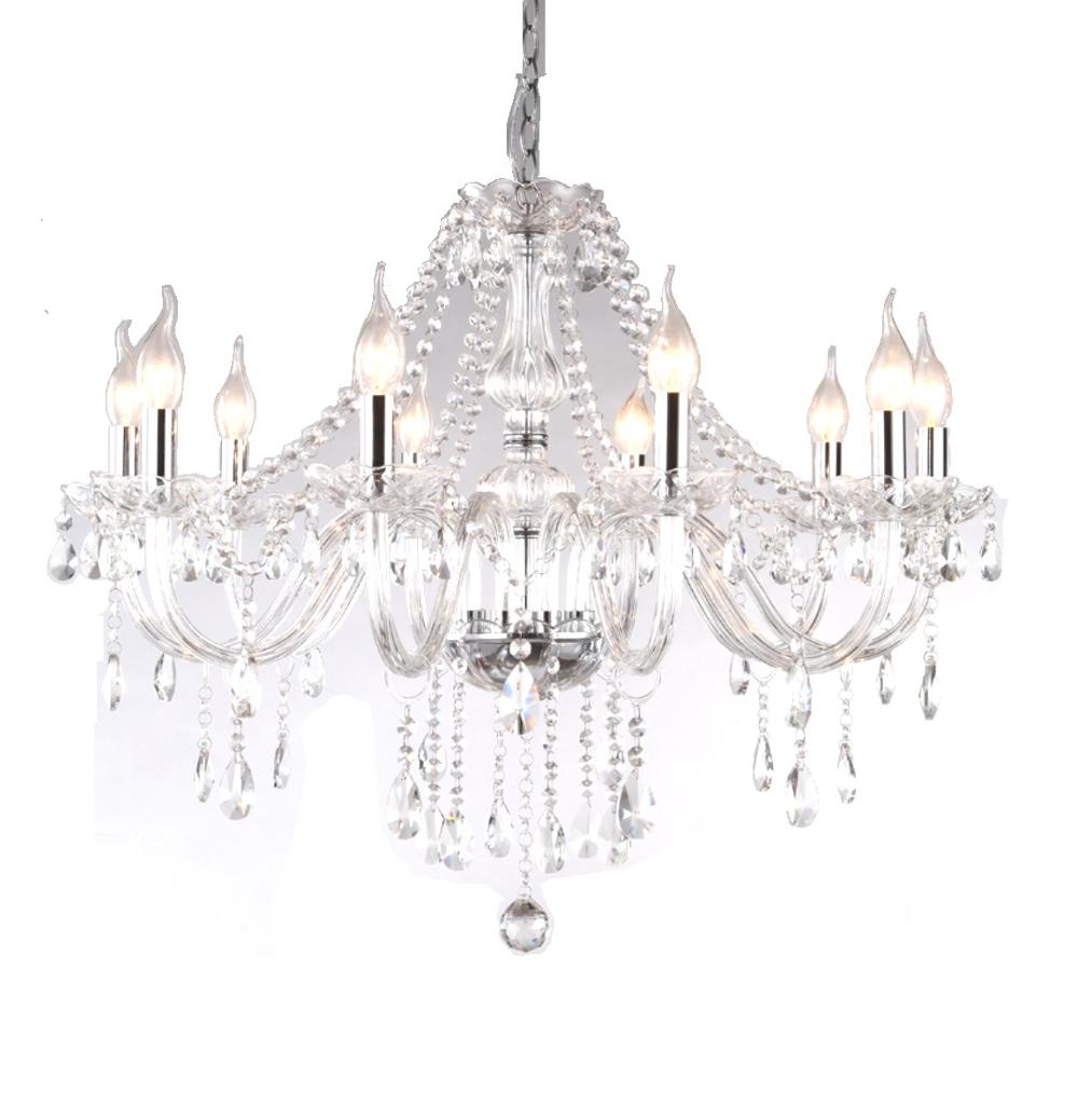 8 ARMS Crystal Chandeliers H27" X W32"