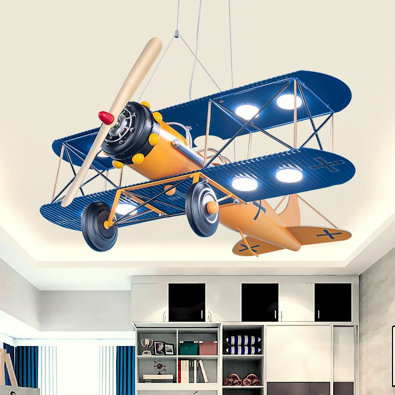 Children Chandelier with Helicopter Design for Kid's Bedroom Design