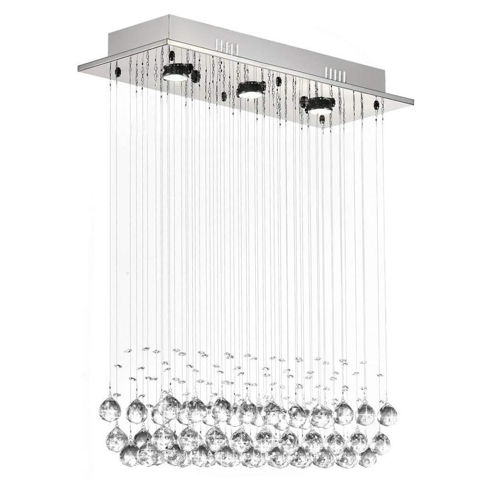 Modern Lighting Crystal Chandelier LED GU10 Lighting Fixture Pendant Lamp