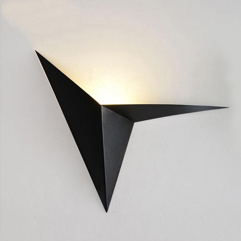 Nordic Style Minimalistic Triangle Shaped LED Wall Lamp