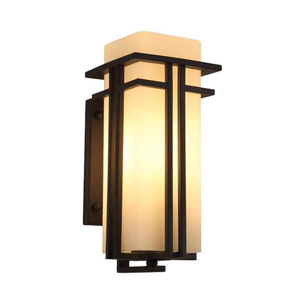 Outdoor Wall Lamp Simple Modern New Chinese Waterproof Exterior Wall Garden Lamp American Creative Aisle Outdoor Balcony