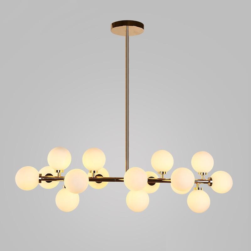 European Annular Parlor Modern Black Golden LED Hanging Lamp Light Living Room Foyer Round Glass Ball Balloon Ring Pendant Light