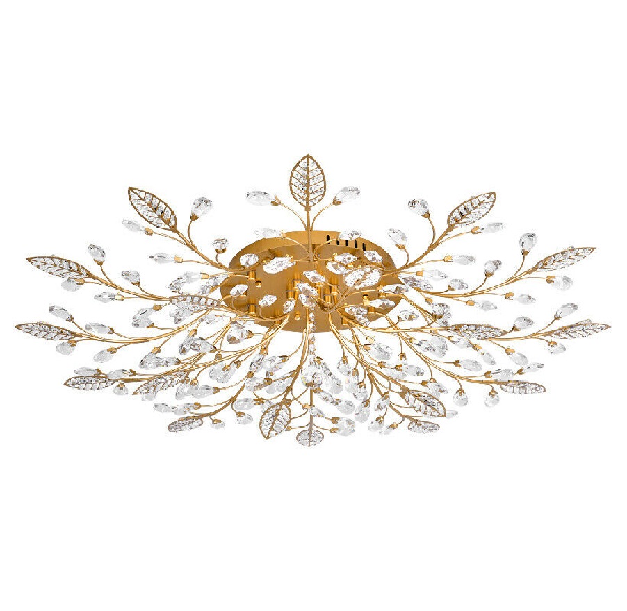 Fancy Ceiling Light LED Crystal Ceiling Lamp Modern Living Room Crystal Lighting