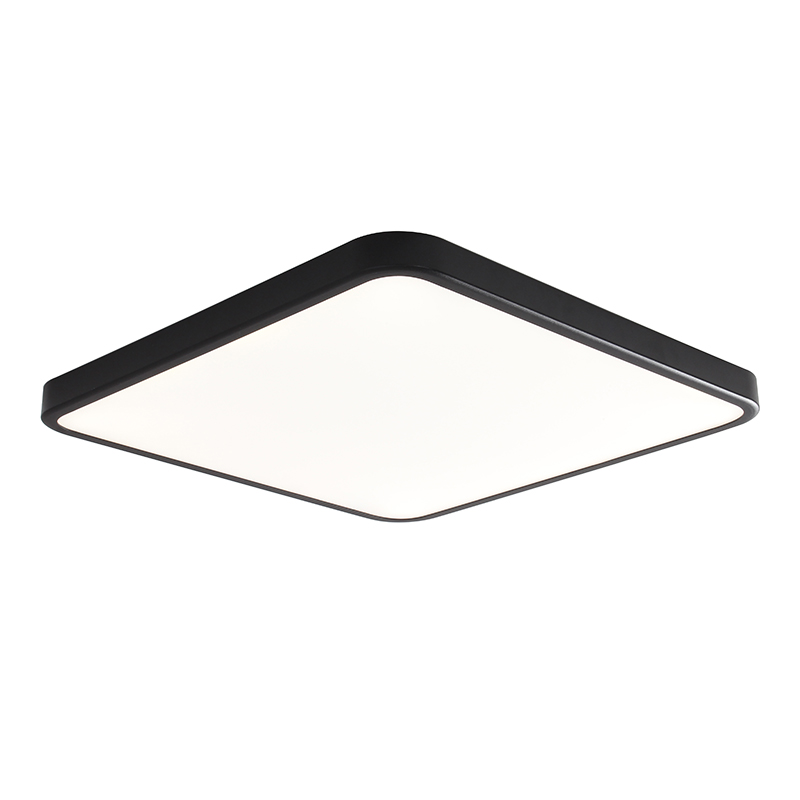 Modern Ultra-slim Black Square LED Ceiling Lights Fitting Acrylic Iron Metal Ceiling Lamp Lighting