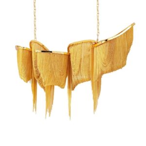 Modern Chandeliers Creative Luxury Tassel Aluminum Chain Led Ceiling Pendant Lights
